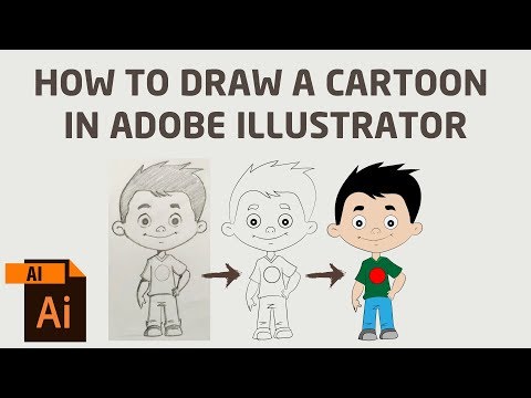 Video: How To Quickly And Easily Draw A Character In Adobe Illustrator