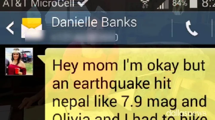 Sharon Banks recalls 'I'm OK' text from daughter i...
