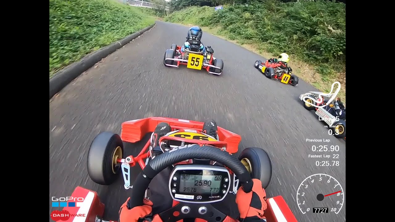 93（小3）vs55（幼稚園）　キッズカート激熱バトル！！　中井インターサーキット　ビレルキッズM4クラス