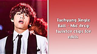 Taehyung jingle ball - mic drop fancam 191206 twixtor clips for edits [ +sharpen in desc ]