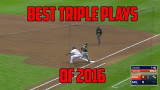MLB | Best Triple Plays of 2016 (Compilation)
