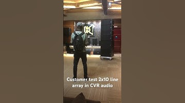 CVR audio W-210CP/W-180P active 2x10 inch line array sound testing for customer
