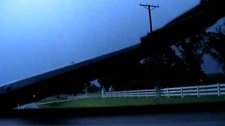 Lightning Strikes Chase Vehicle Warsaw MO 06/18/2011