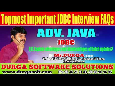 Topmost JDBC Interview FAQs || Q8. Explain advantages and disadvantages of Batch updates?