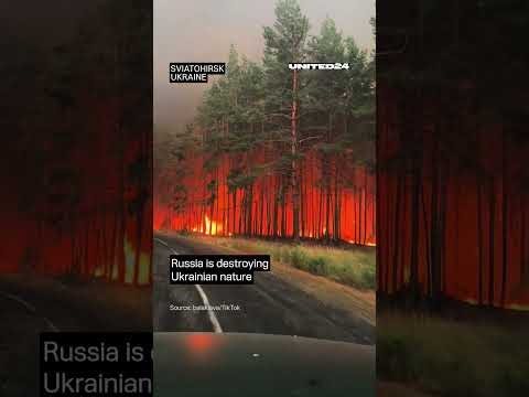 Russia Is Destroying Ukrainian Nature Warinukraine United24news Russia Shorts 