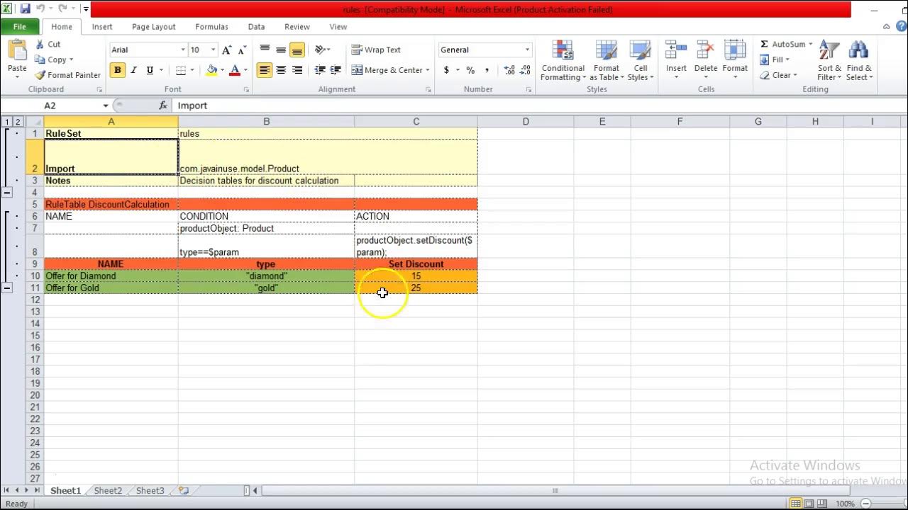 JBoss Drools 6- Drools Decision Table Using Simple Example - YouTube