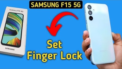 How to set fingerprint Samsung Galaxy F15 5G