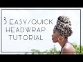 Easy quick turban head wrap tutorial