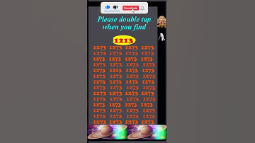 Spot (Find) 1213 in 5 seconds, #observation  #skills , Visual Test,  #search #puzzle #shorts #quiz