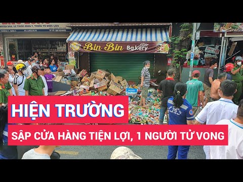 Video Sập cửa hàng tiện lợi vì để hàng hóa quá tải, 1 người... - youtube