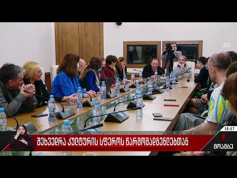 შეხვედრა კულტურის სფეროს წარმომადგენლებთან