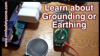 Grounding Earthing Measuring Body Voltage - EMF Protection from Electric Fields screenshot 3