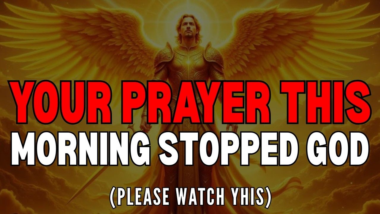 “Chosen One: What You Prayed This Morning Made God Stop Everything He Was Doing” 👇