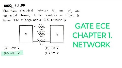 GATE ECE - Subject 1. Network - Problem 4 - Kirchhoff