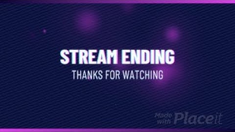Twitch Streaming Ending Video Maker with Loop Animation