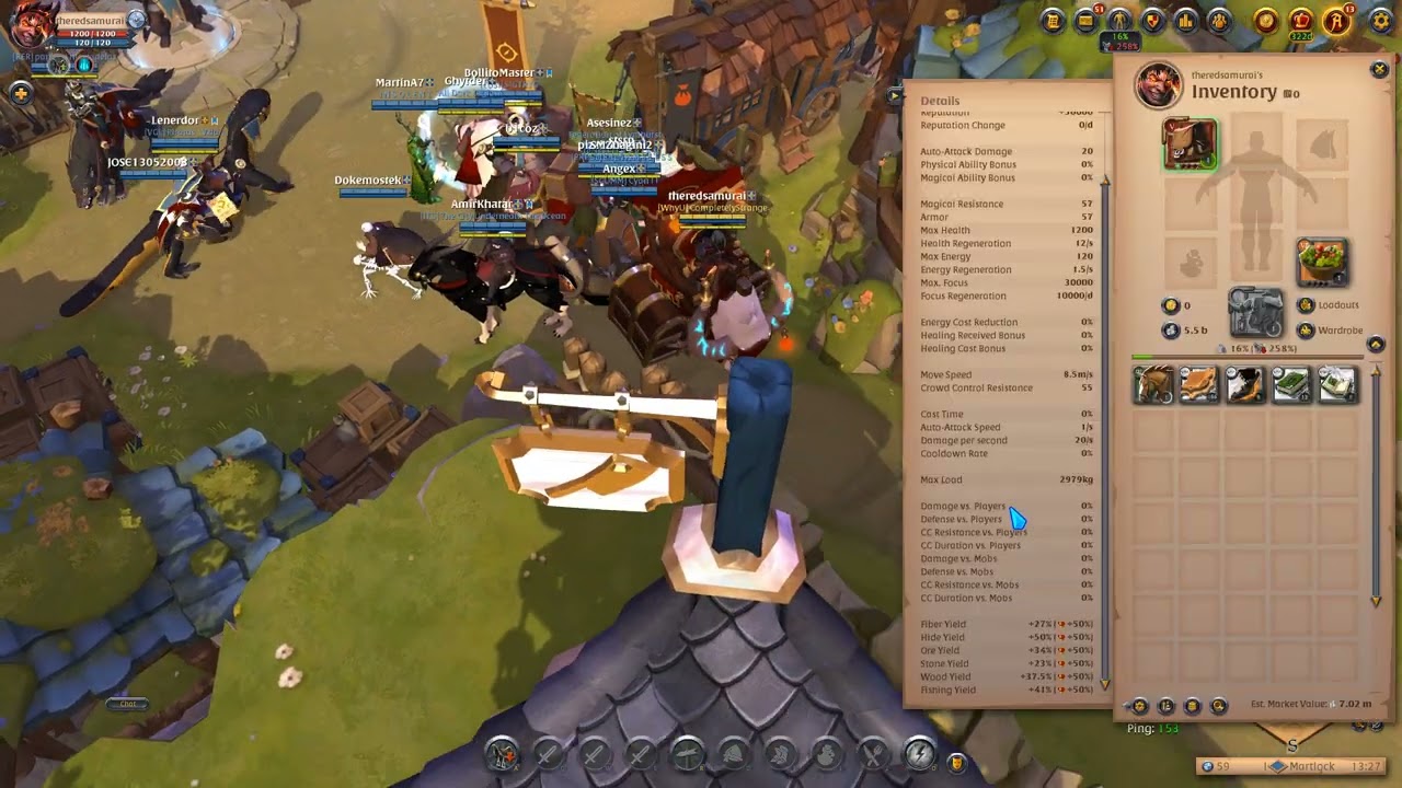 1,8m profit crafting t8 Hellion Shoes in Albion Online.