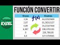 La Función CONVERTIR en Excel 🔄