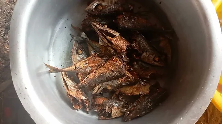 This is how I cooked delicious fish in my outside kitchen.