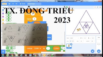 Lập Trình Scratch VẼ TAM GIÁC LÒNG NHAU 2023 | VDD SHOA