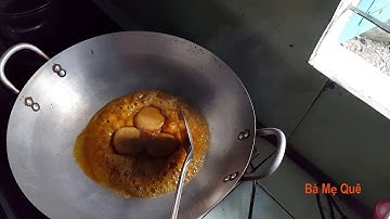 Bà Mẹ Quê - Cách thắng nước màu kho cá bằng đường thốt nốt siêu dễ