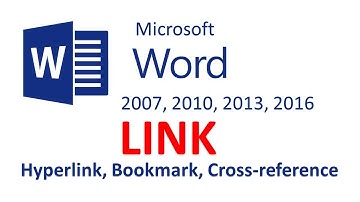 hyperlink, bookmark, cross-reference in ms word in hindi | how to create link in ms word | hyperlink