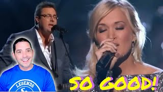 First Time Reaction | Vince Gill & Carrie Underwood - How Great Thou Art