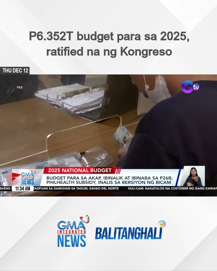 P6.352T budget para sa 2025, ratified na ng Kongreso | Balitanghali