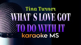 WHAT'S LOVE GOT TO DO WITH IT   TINA TURNER KARAOKE