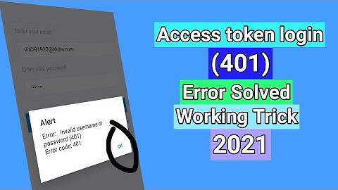 How to get access token login 2021 | 401 Error Solution 2021 | fb id ka token kaise nikalein