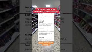 Things you never knew about being a store manager