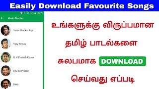 Download tamil mp3 songs on one click ...