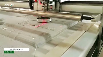 Intelligent cutting machine cuts multiple layers of fabric