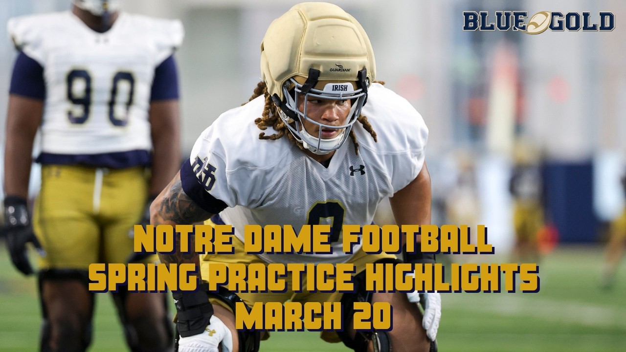 Highlights from Notre Dame football’s first spring practice of 2026 ...