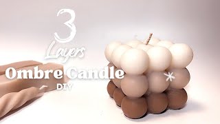 Trendy bubble candle tutorial | wick, wax & tips step by step | Intermediate candle making