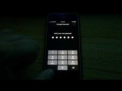Change passcode to