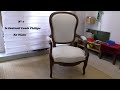 N 7 fauteuil louis philippe  en blanc