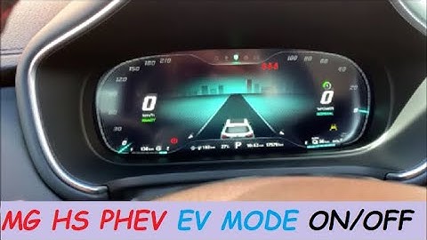 MG HS PHEV - EV mode On/Off