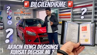 RENK DEĞİŞİNCE RUHSAT DEĞİŞİR Mİ? TÜM CEVAPLAR! CELALİ TUNİNG