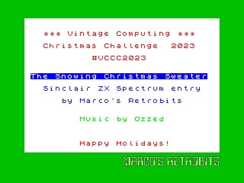 VC³ 2023 - The Snowing Christmas Sweater - ZX Spectrum