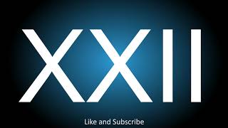Meaning Of The Roman Numeral  Xxii