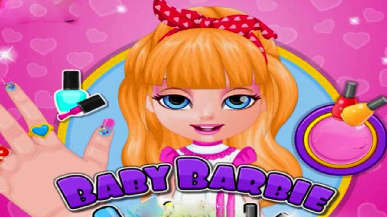 Baby Barbie DIY Ombre Nails Manicure Game for Girls YouTube