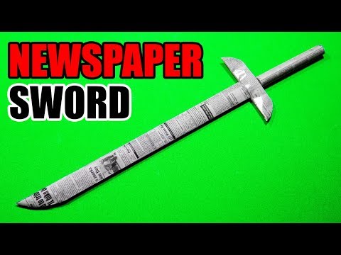 How To Make a Paper Sword | Paper Sword Making Using Newspaper (Very Easy)
