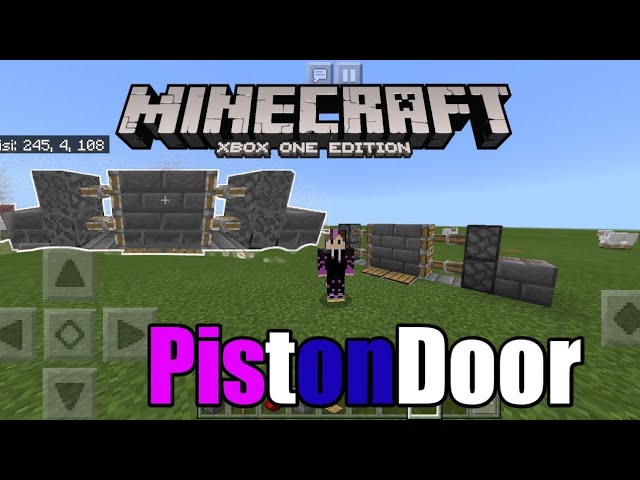 (TUTORIAL) Cara Membuat Piston door Di Minecraft100%Bisa class=