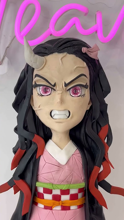 🎀Nezuko Cake Transformation🎀 #demonslayer #nezuko #tanjiro #cakeart #manga #transformation #demon