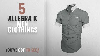 Top 10 Allegra K Men Clothings [ Winter 2018 ]: Allegra K Men Point Collar Button Down Slim Fit