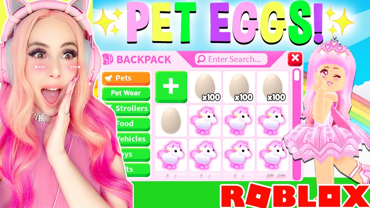 How Many PET EGGS DOES IT TAKE To HATCH A LEGENDARY UNICORN In Adopt Me ...