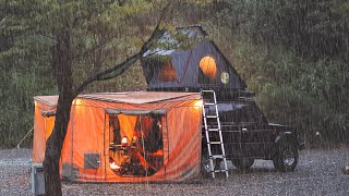 폭우 우중캠핑 | 가족과 함께 멈추지 않는 빗소리 | 캠핑 브이로그