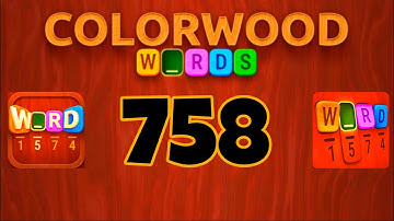 COLORWOOD WORDS Cryptogram level 758