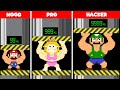 Team Mario Muscle Challenge: NOOB vs PRO vs HACKER | Game Animation