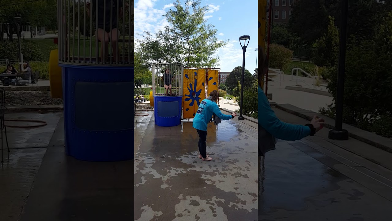 September 26, 2019 Woman throws softballs Tank At The University of  Nebraska Omaha